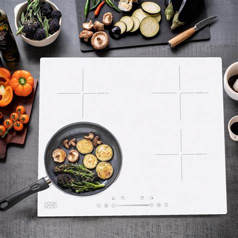 White Induction Cooktop