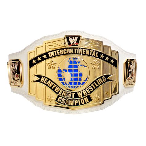 white intercontinental championship belt