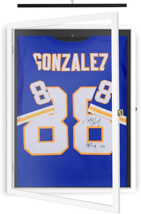 White Jersey Display Case