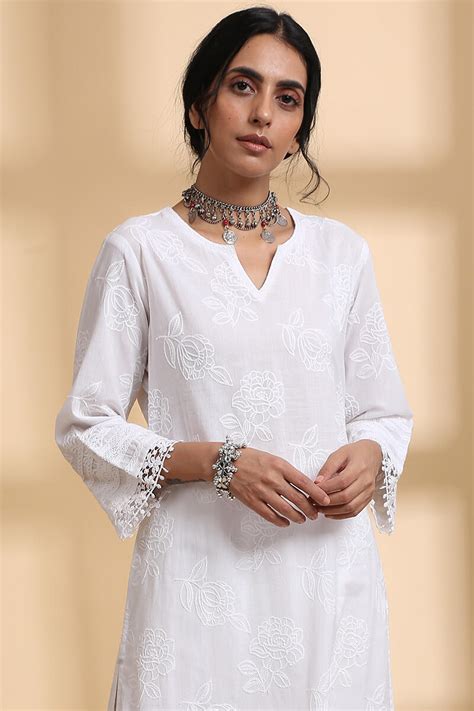 white kurta for women