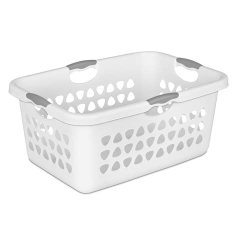White Laundry Basket Plastic