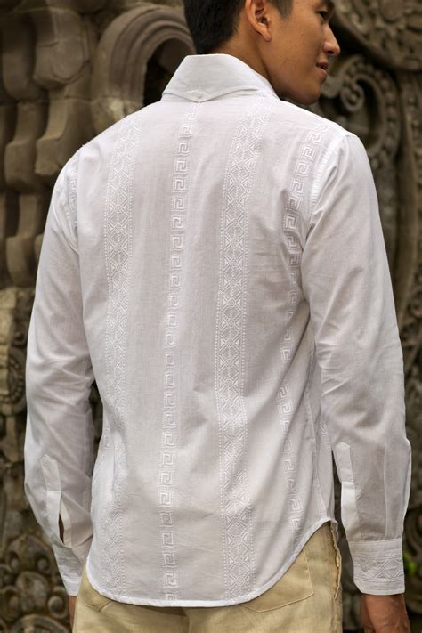 white long sleeve outfit male beach