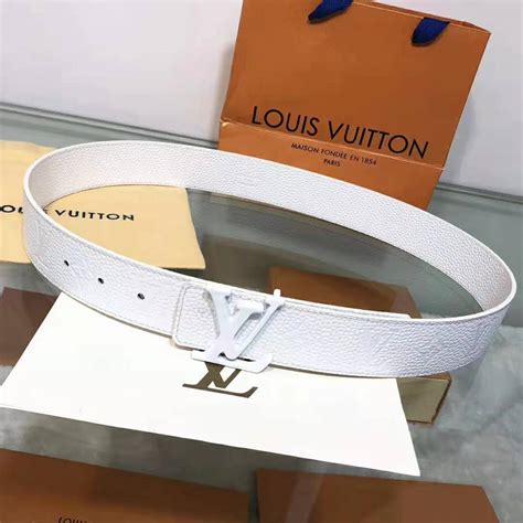 white louis vuitton belt cheap