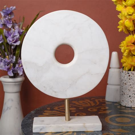 White Marble Decorative Object