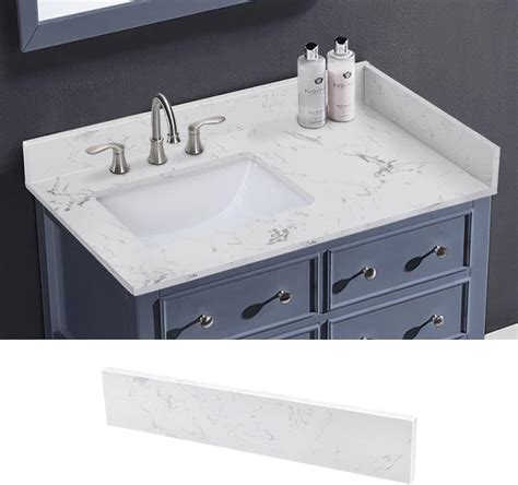 White Marble Side Splash