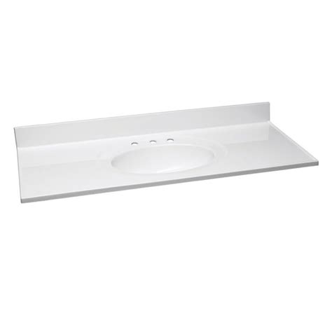 white marble vanity top 49x22