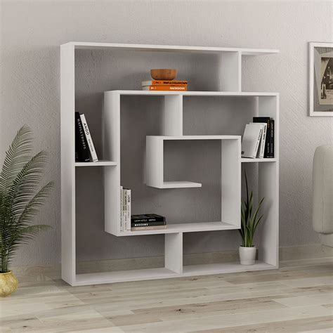 White Melamine Bookcase