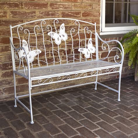 Upgrade Your Outdoor Space with a Stylish and Durable White Metal Bench