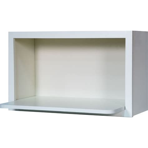 White Microwave Wall Shelf