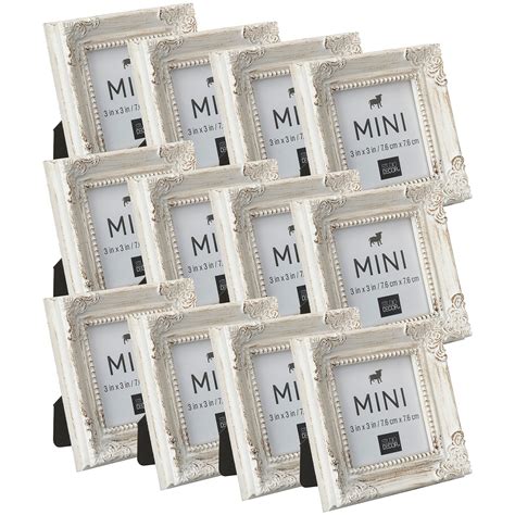 White Mini Picture Frames
