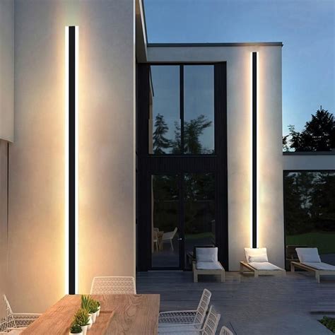 white modern outdoor lighting