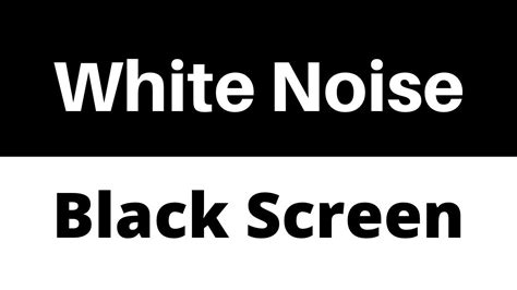 white noise black screen 10 hours