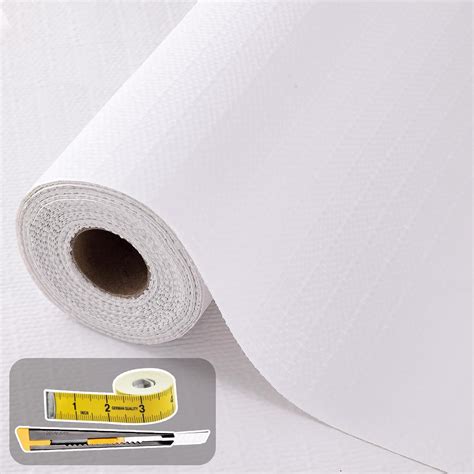 White Non Adhesive Shelf Liner