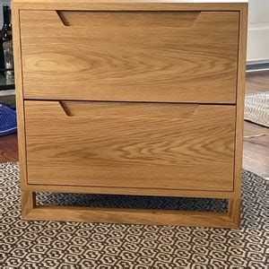 White Oak Bedside Table