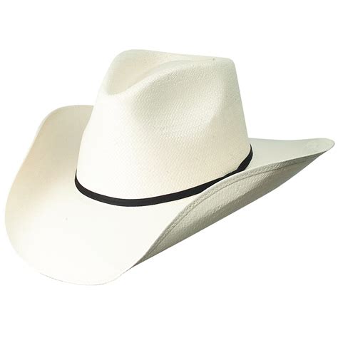 white pinch front cowboy hat