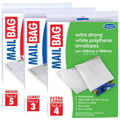 White Plastic Mailing Envelopes