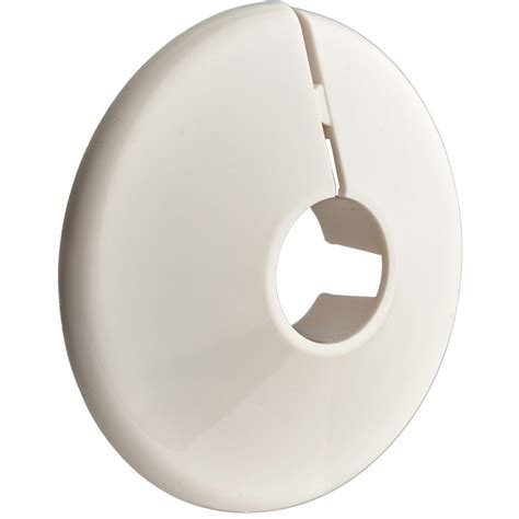 White Plastic Pipe Collars