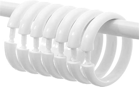 White Plastic Shower Rings