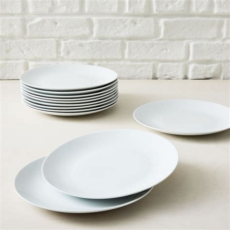 white porcelain dinner plates