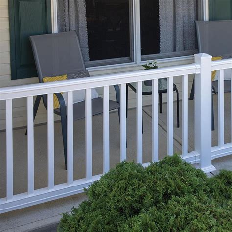 white porch railing lowes