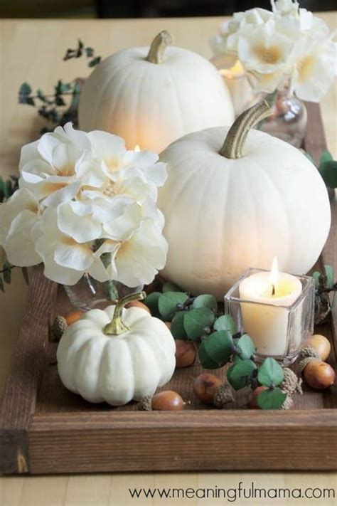 White Pumpkin Decor Ideas