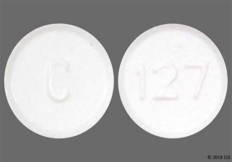 white round pill 127