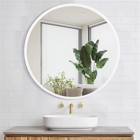 White Round Vanity Mirrors