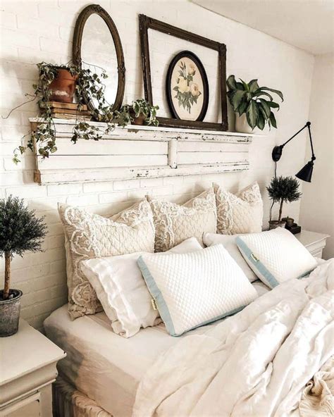 white rustic bedroom decor