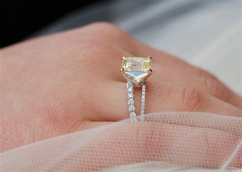 white sapphire engagement rings yellow gold