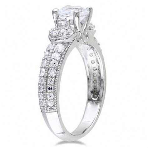 white sapphire engagement rings zales