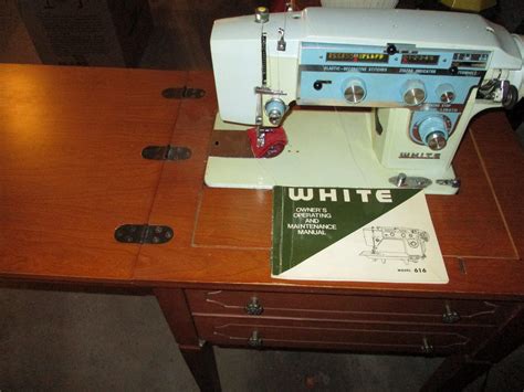 White Sewing Machine Table Value