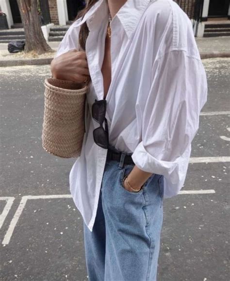 White Shirt Long Jacket