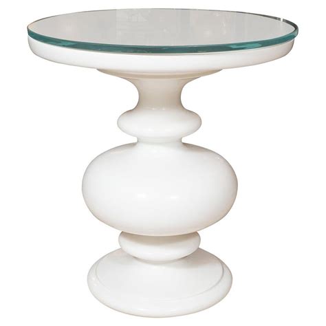 White Side Table Pair