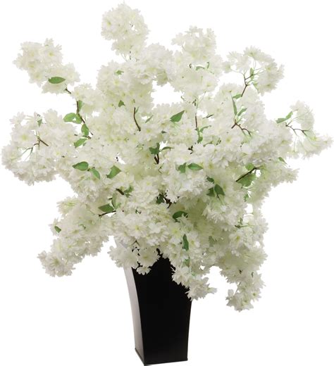 White Silk Flower Stems