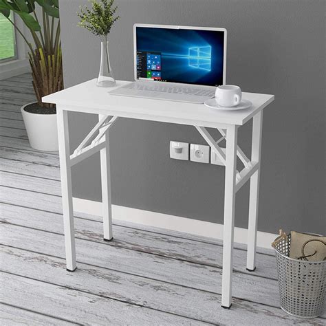 white small space desk