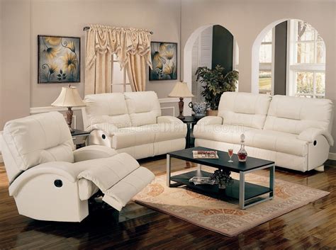 White Sofas Bonded Leather