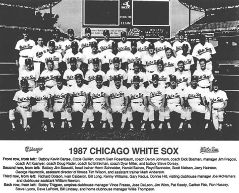 white sox roster 1987