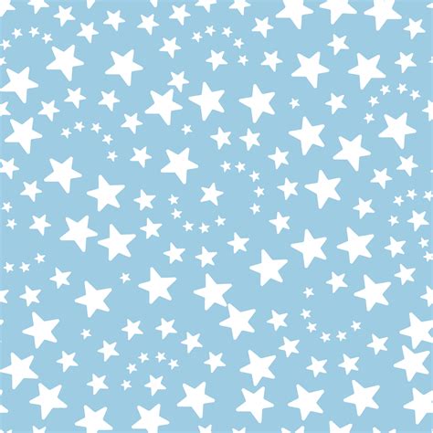 White Stars Blue Background Vector