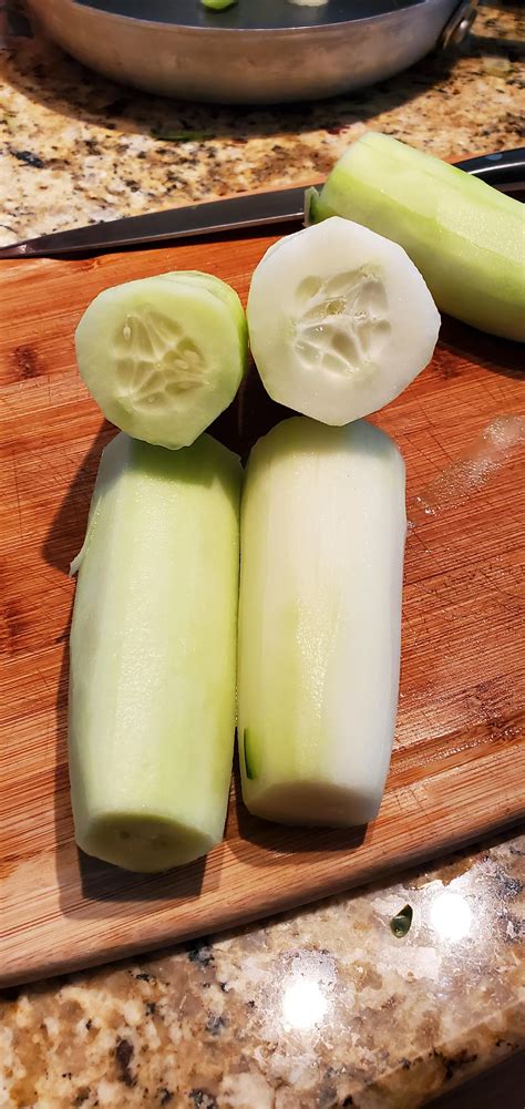 White Stuff Inside Cucumber