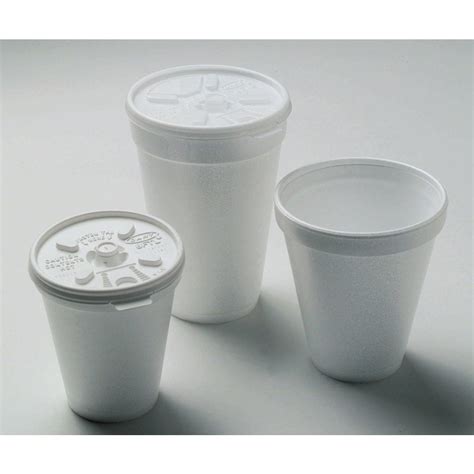 white styrofoam cups with lids