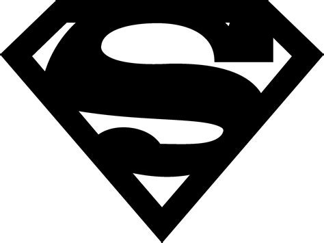 white superman logo png