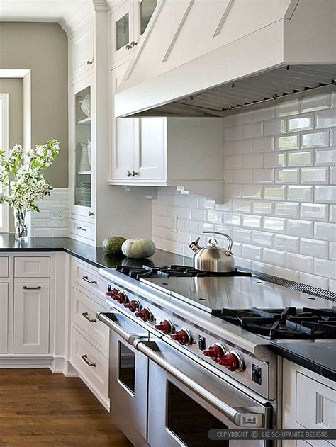 white tile back splash