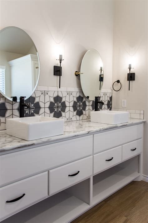 White Tile Vanity Top