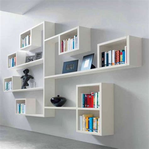 White Wall Book Shelf