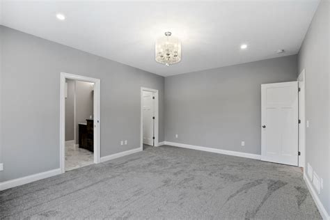 white walls light gray carpet