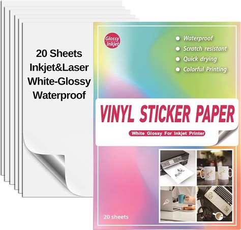 White Waterproof Printable Vinyl