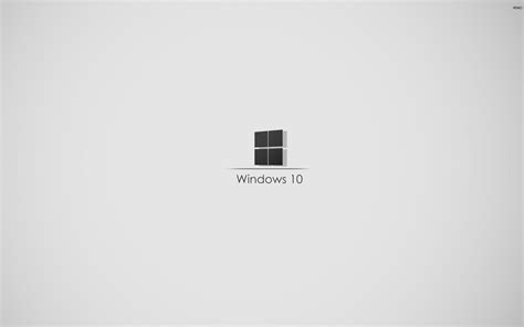 White Windows 10 Wallpaper