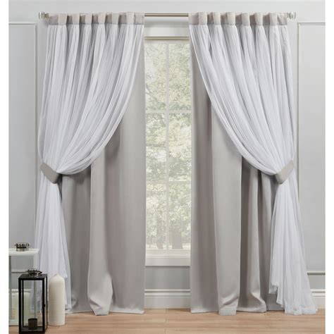 white with gray blackout curtains