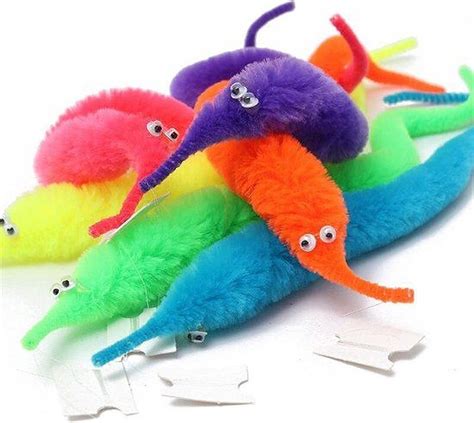 White Worm On A String