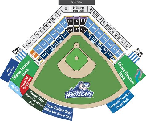 whitecaps ballpark seating chart